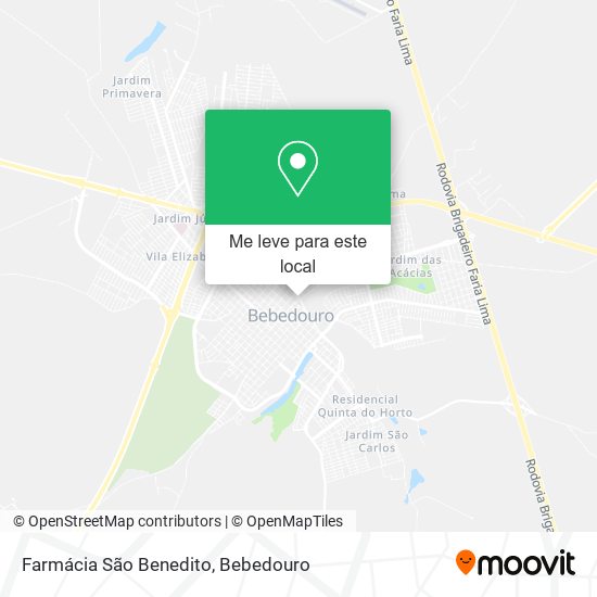 Farmácia São Benedito mapa