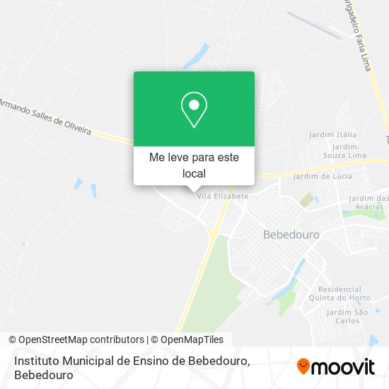 Instituto Municipal de Ensino de Bebedouro mapa