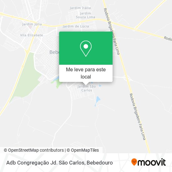 Adb Congregação Jd. São Carlos mapa