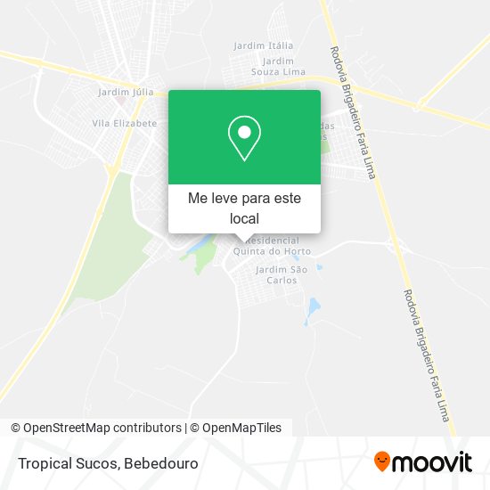 Tropical Sucos mapa