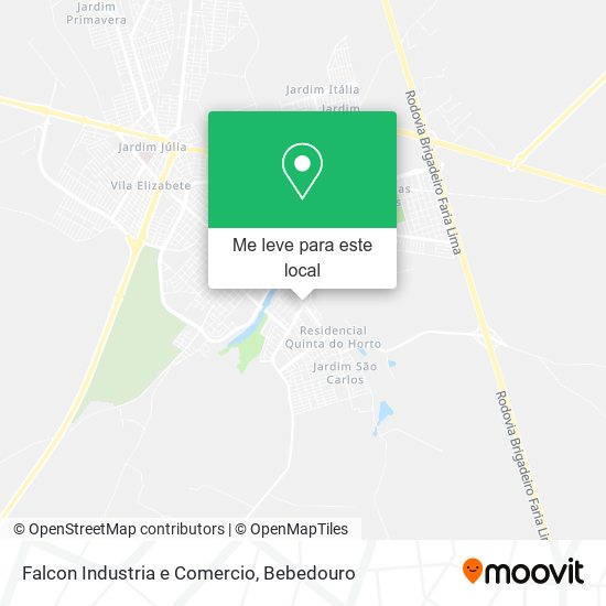 Falcon Industria e Comercio mapa