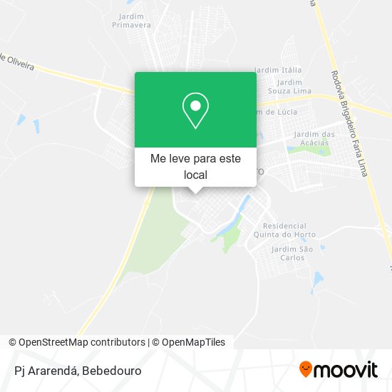 Pj Ararendá mapa