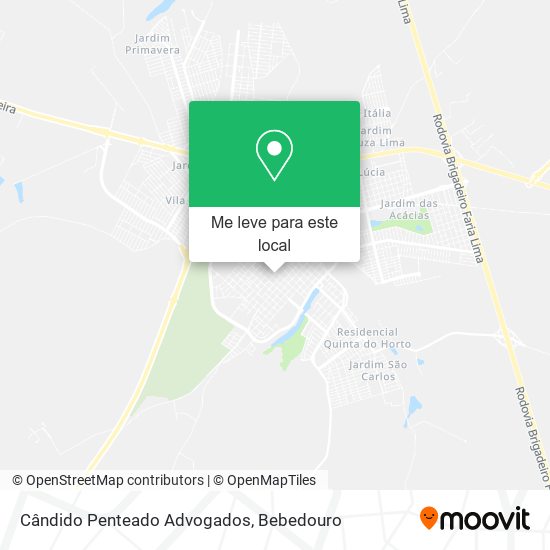 Cândido Penteado Advogados mapa