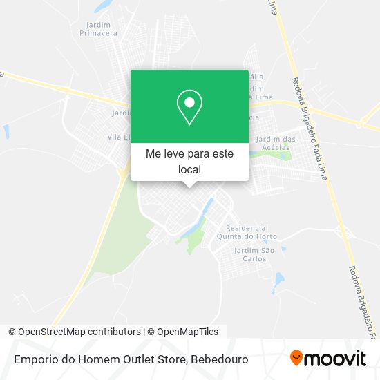 Emporio do Homem Outlet Store mapa