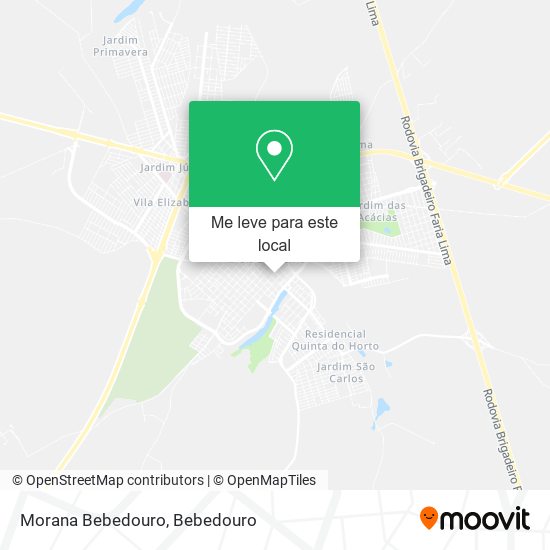 Morana Bebedouro mapa