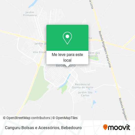 Canguru Bolsas e Acessórios mapa