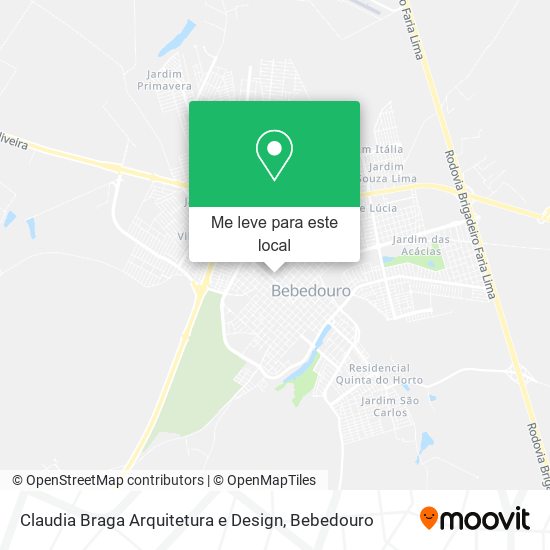 Claudia Braga Arquitetura e Design mapa