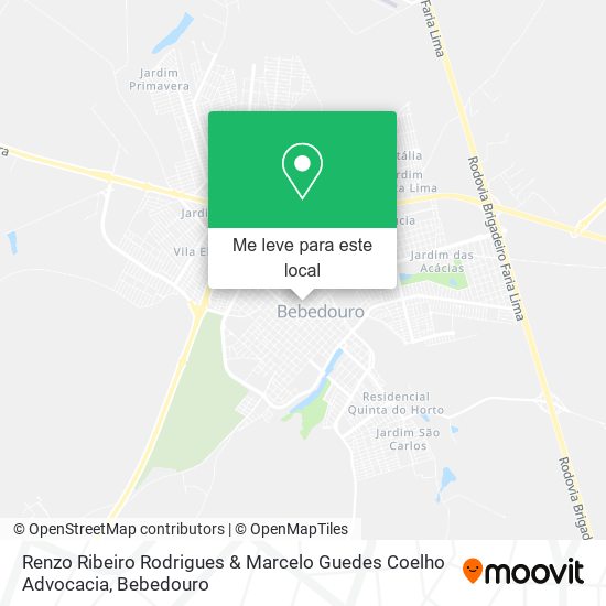 Renzo Ribeiro Rodrigues & Marcelo Guedes Coelho Advocacia mapa