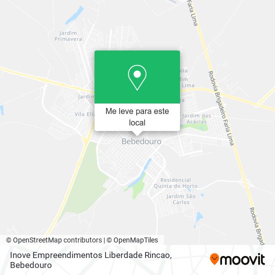 Inove Empreendimentos Liberdade Rincao mapa