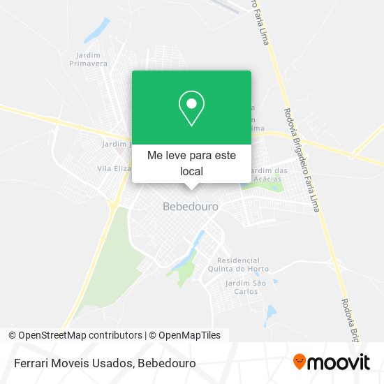 Ferrari Moveis Usados mapa