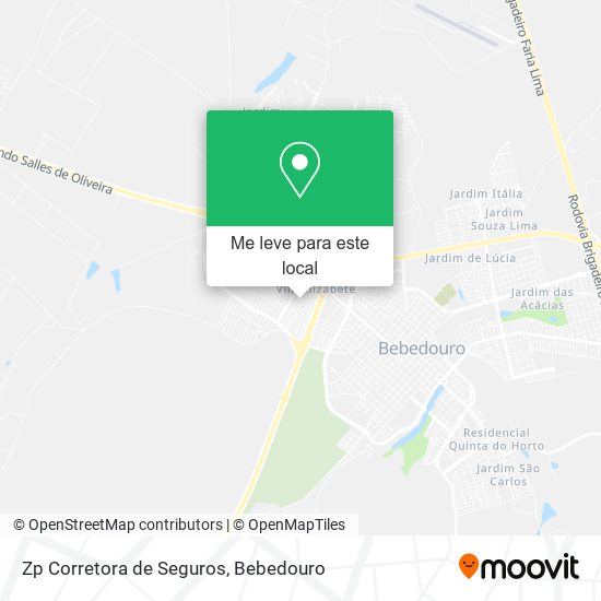 Zp Corretora de Seguros mapa