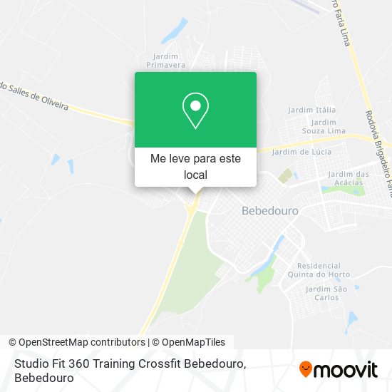 Studio Fit 360 Training Crossfit Bebedouro mapa