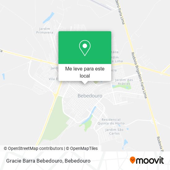 Gracie Barra Bebedouro mapa
