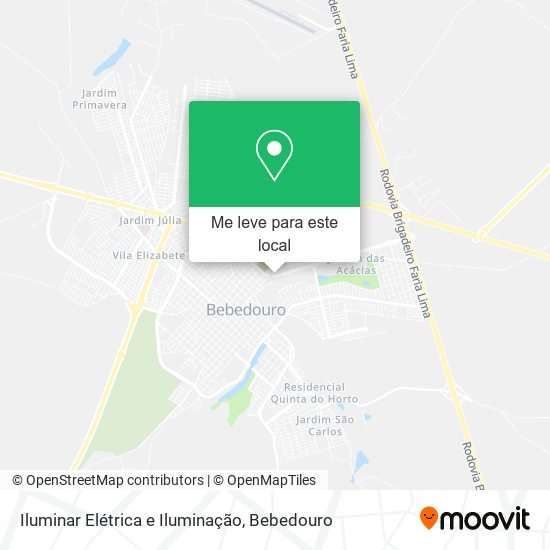 Iluminar Elétrica e Iluminação mapa