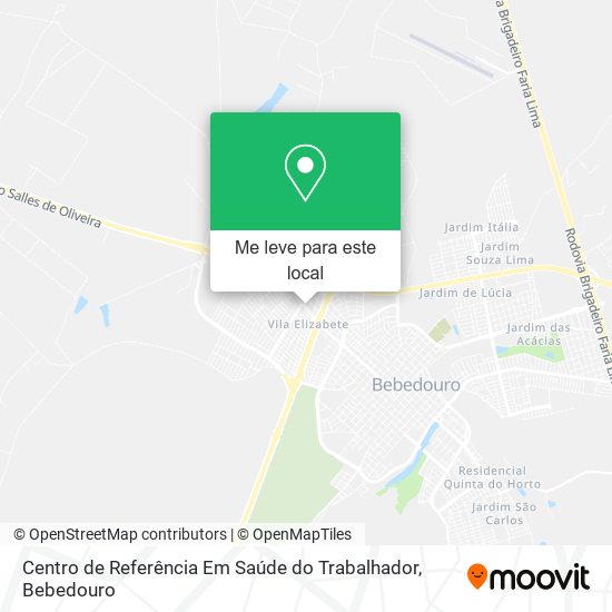 Centro de Referência Em Saúde do Trabalhador mapa