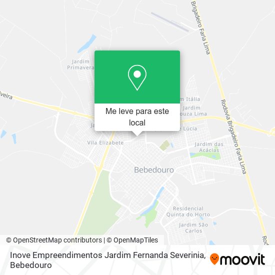 Inove Empreendimentos Jardim Fernanda Severinia mapa