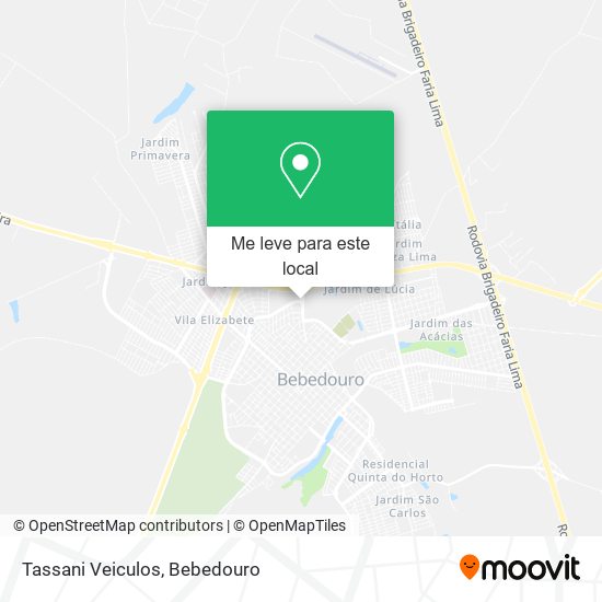 Tassani Veiculos mapa