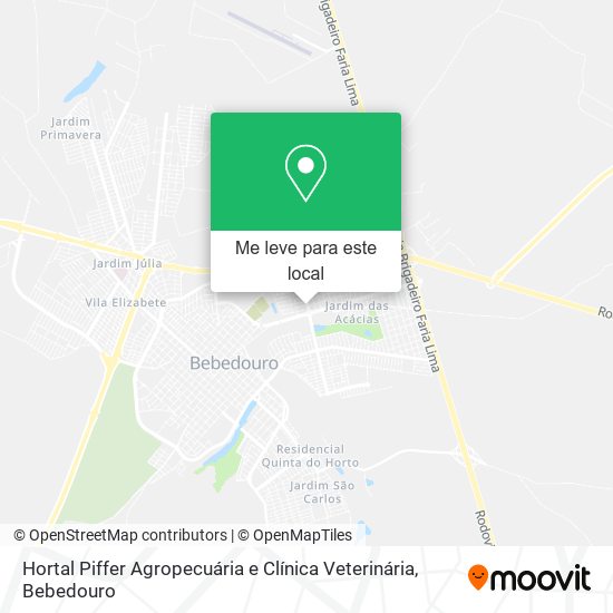 Hortal Piffer Agropecuária e Clínica Veterinária mapa
