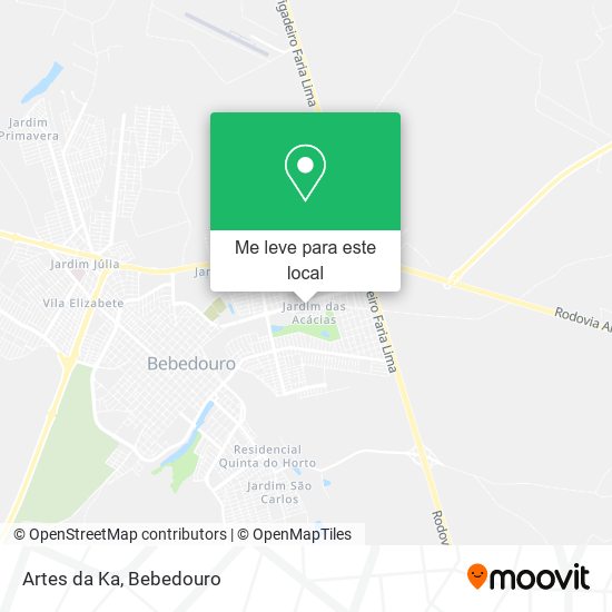 Artes da Ka mapa