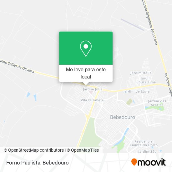 Forno Paulista mapa