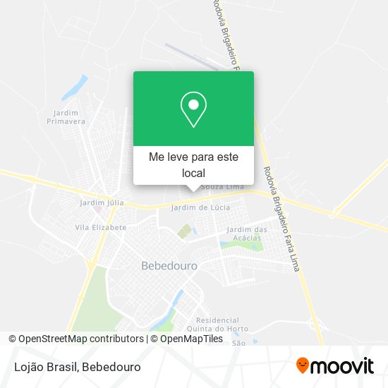 Lojão Brasil mapa