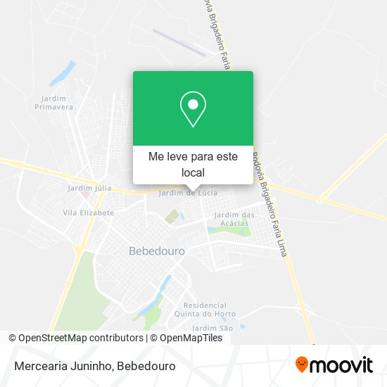Mercearia Juninho mapa