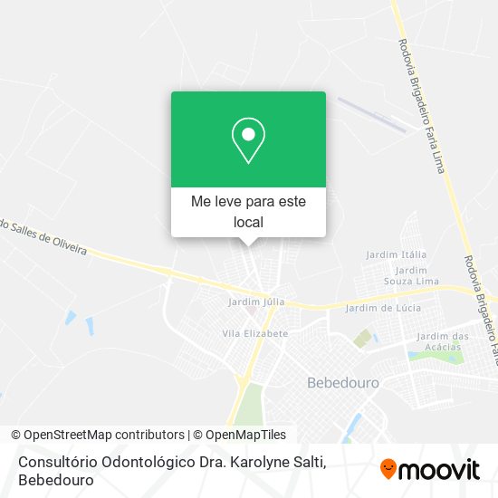 Consultório Odontológico Dra. Karolyne Salti mapa