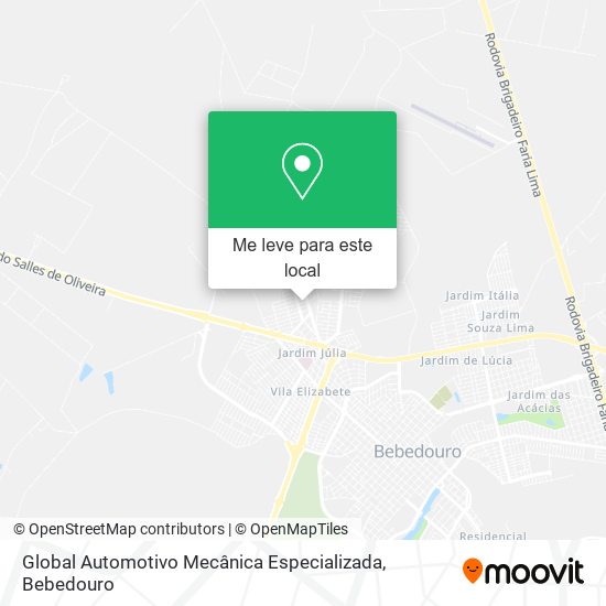 Global Automotivo Mecânica Especializada mapa