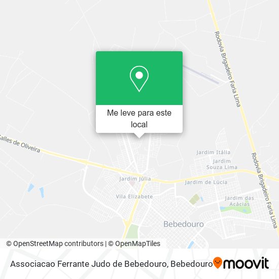 Associacao Ferrante Judo de Bebedouro mapa