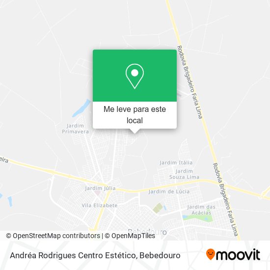 Andréa Rodrigues Centro Estético mapa
