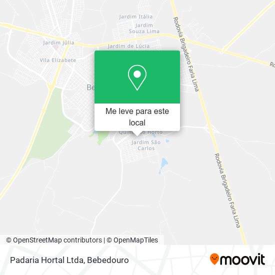 Padaria Hortal Ltda mapa