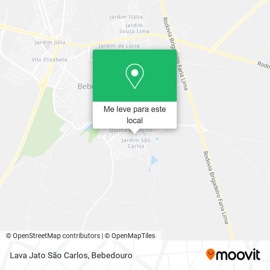 Lava Jato São Carlos mapa