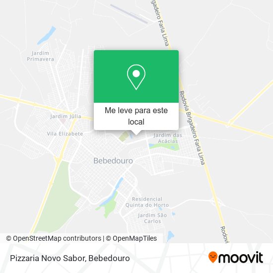 Pizzaria Novo Sabor mapa