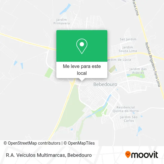 R.A. Veículos Multimarcas mapa