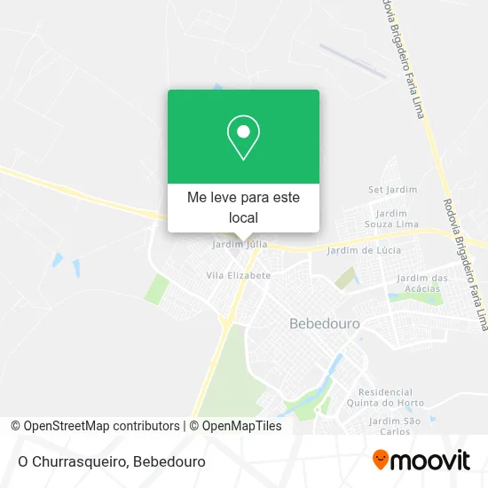 O Churrasqueiro mapa