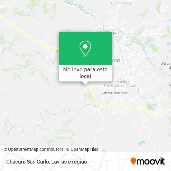 Chácara San Carlo mapa