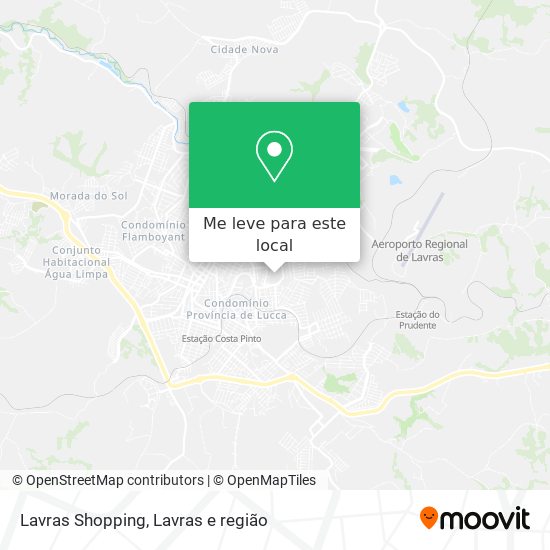 Lavras Shopping mapa