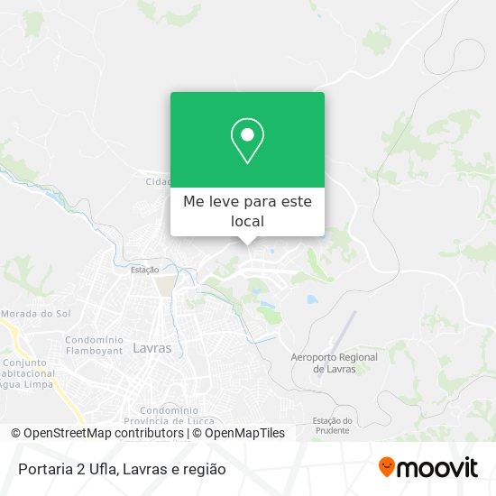 Portaria 2 Ufla mapa