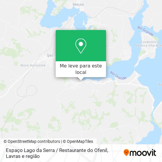 Como chegar até Espaço Lago da Serra / Restaurante do Ofenil em Ijaci de  Ônibus?