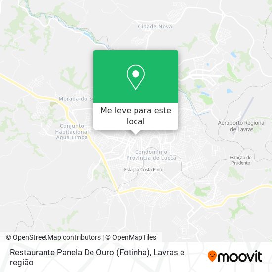 Restaurante Panela De Ouro (Fotinha) mapa