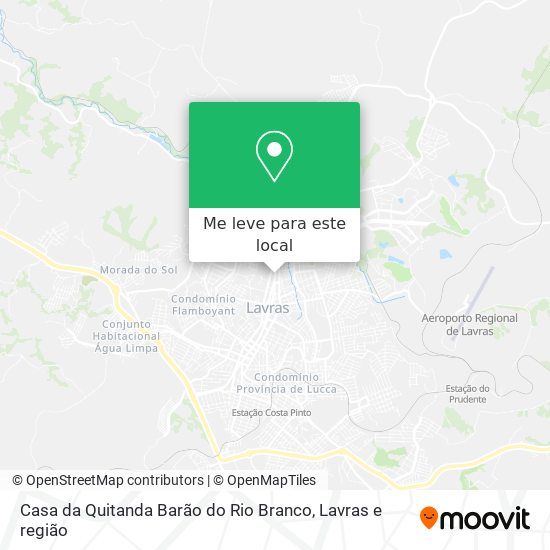 Casa da Quitanda Barão do Rio Branco mapa