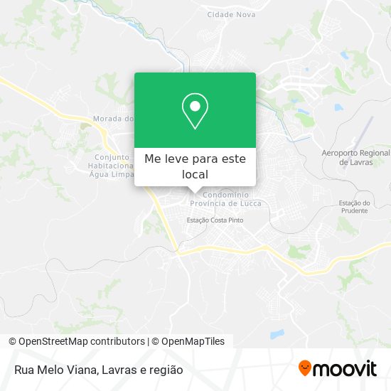 Rua Melo Viana mapa