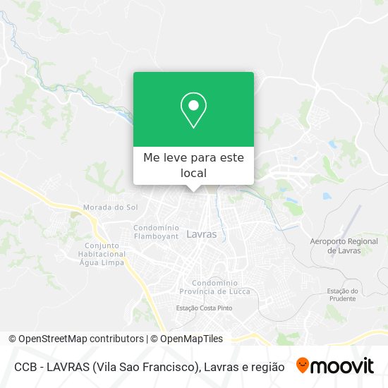 CCB - LAVRAS (Vila Sao Francisco) mapa