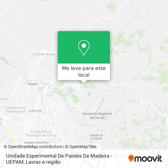 Unidade Experimental De Painéis De Madeira  -  UEPAM mapa