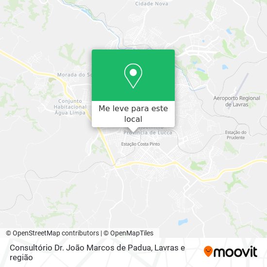 Consultório Dr. João Marcos de Padua mapa