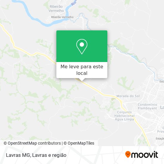 Lavras MG mapa