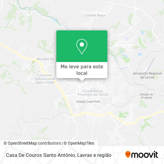 Casa De Couros Santo Antônio mapa