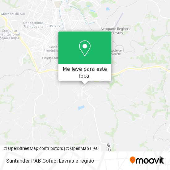 Santander PAB Cofap mapa