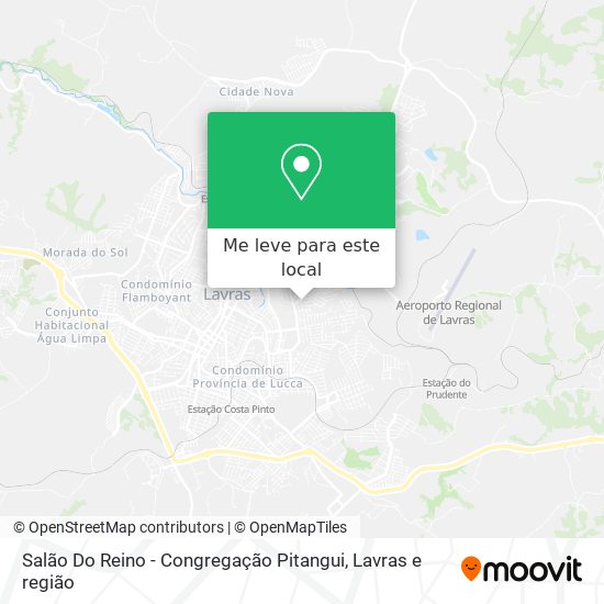 Salão Do Reino - Congregação Pitangui mapa