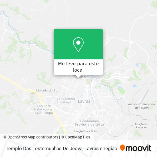 Templo Das Testemunhas De Jeová mapa